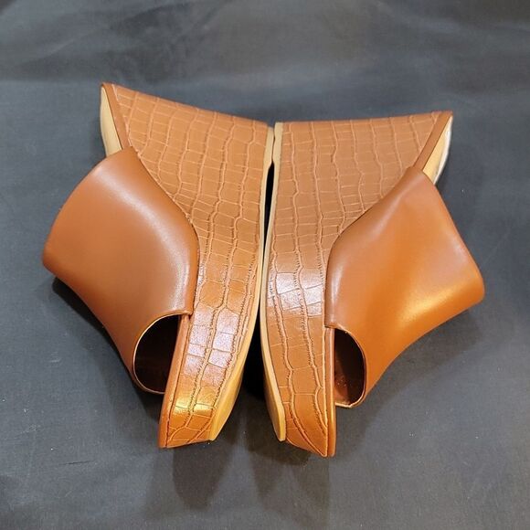 BRAND NEW NINE WEST PEEP TOE SLIPPERS WEDGE PLATFORM SANDAL - Picture 15 of 16